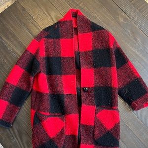 Wilfred free off-duty coat red plaid size S